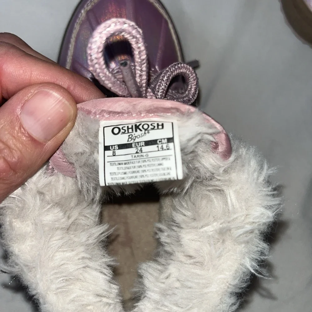 Oshkosh Tarin-G Pink Lightweight Warm Water Resistant Boots Size‎ 8